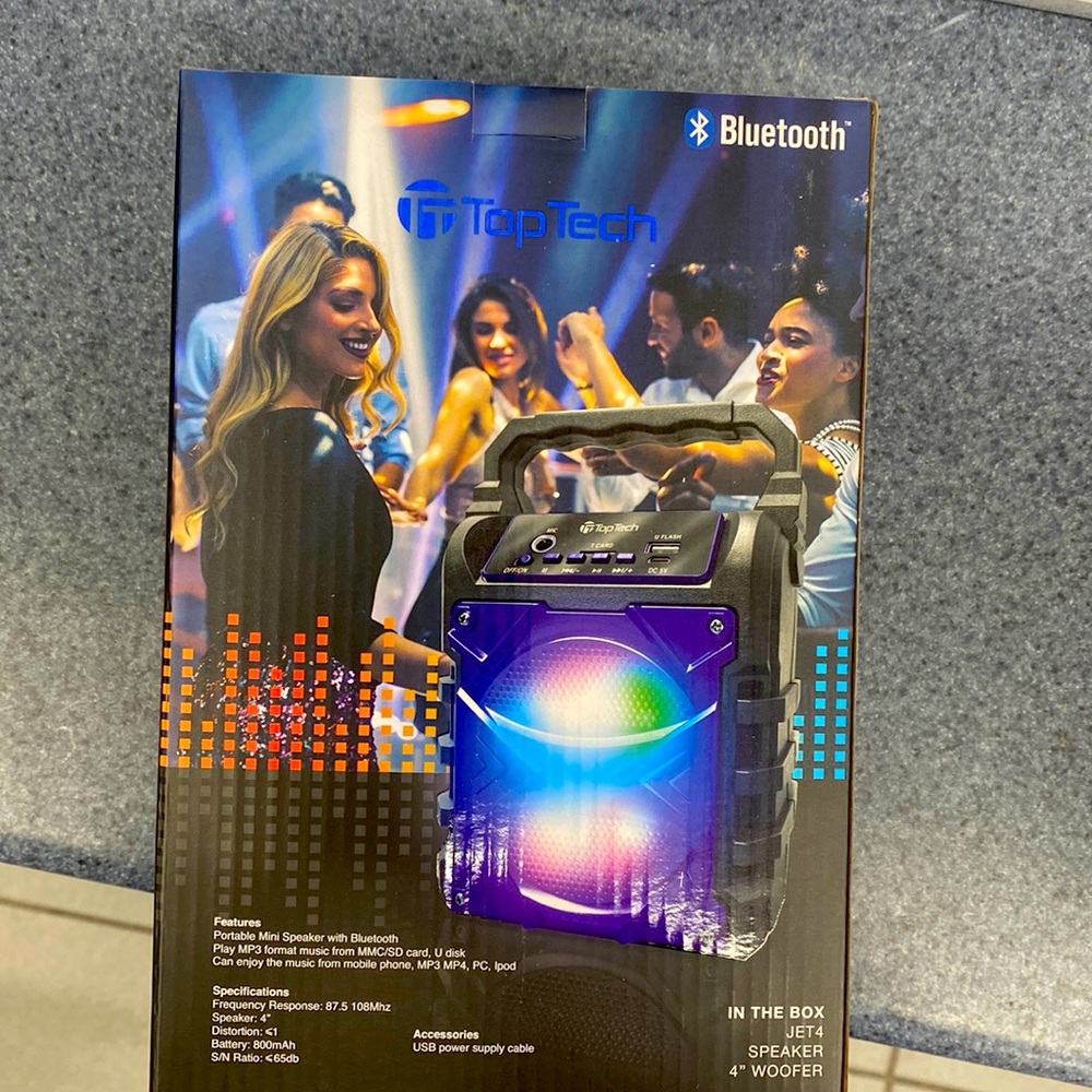 Portable Mini Speaker with Bluetooth Play MP3 format mysic from Mmc/Sd Card